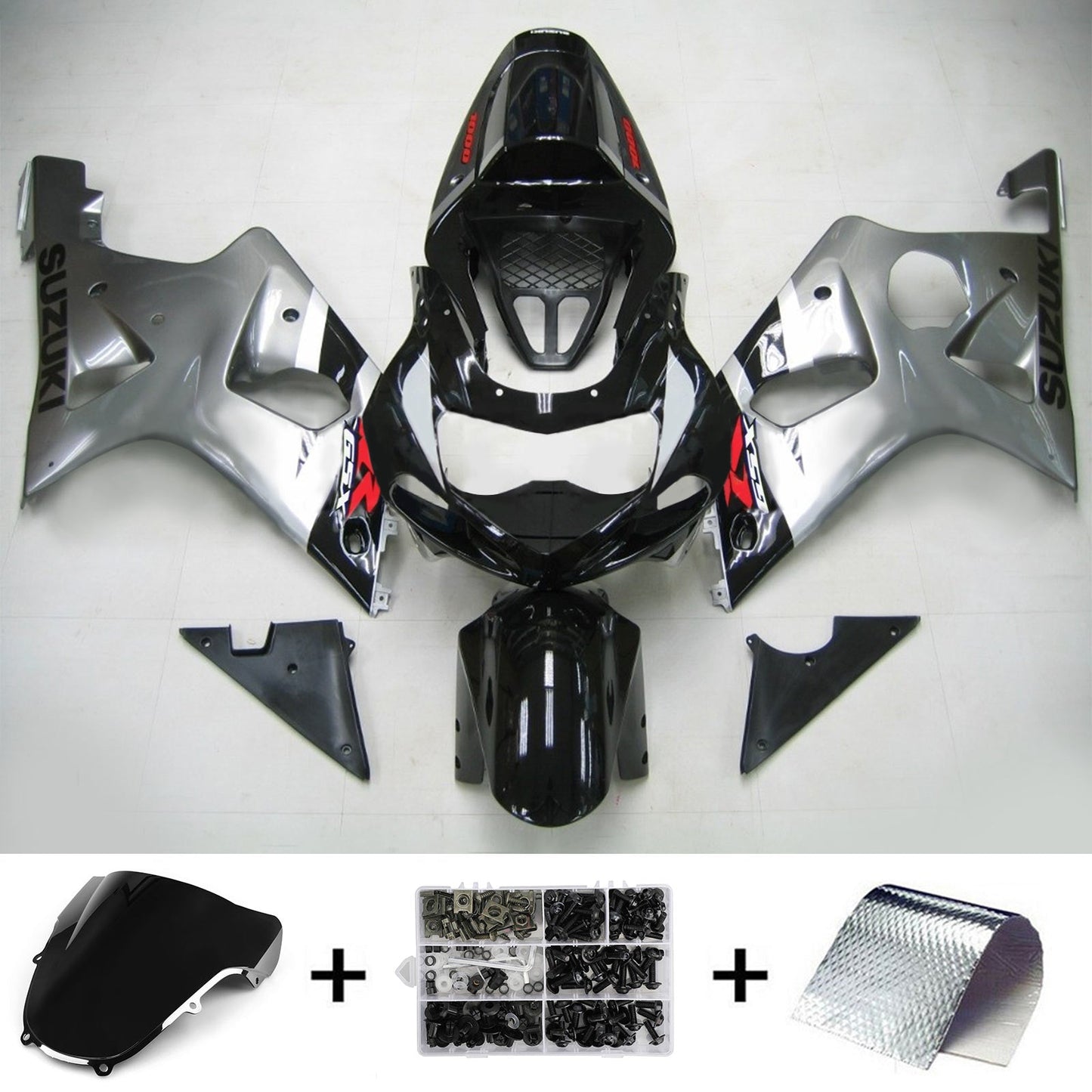 Amotopart Suzuki GSXR1000 2000-2002 Verkleidungskit K1 K2