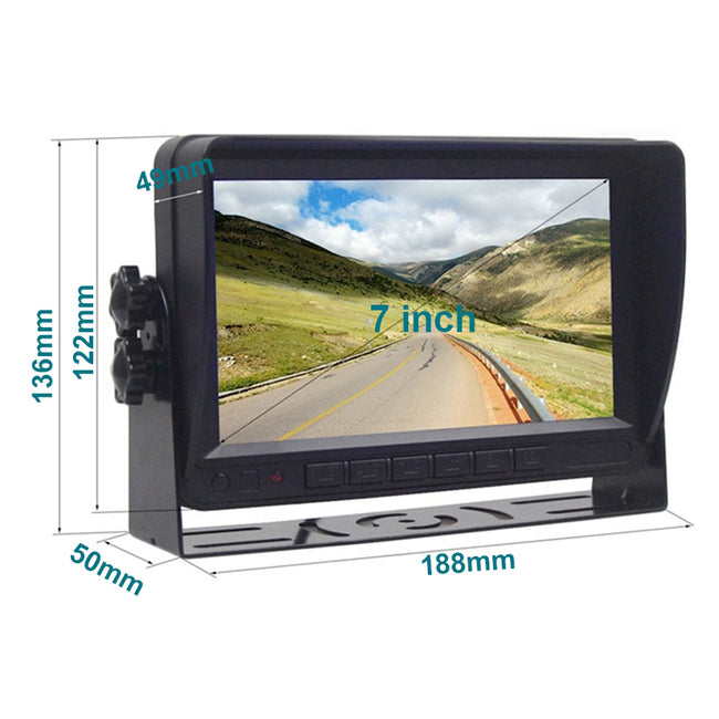 Drahtloses AHD 1080P-Rückfahrkamera-Set mit 7-Zoll-Display für LKW-Anh?nger