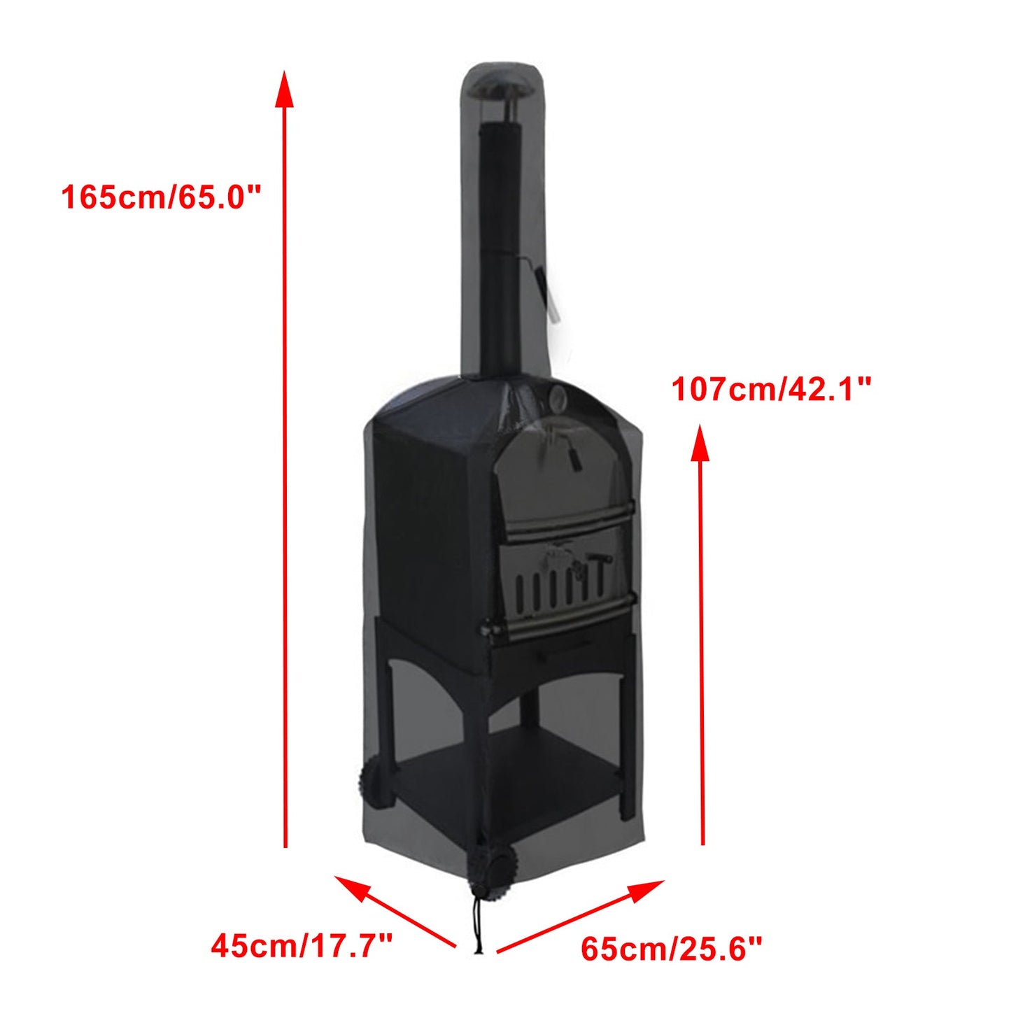 Robuste Outdoor-Pizzaofen-Abdeckung, Brotofen, Grill, wasserdichter Staubschutz