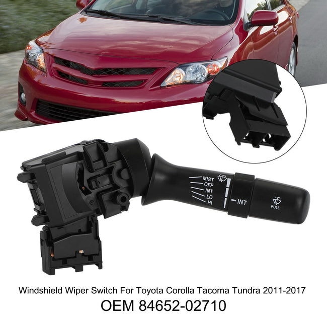Interrupteur d'essuie-glace Toyota Corolla Tacoma Tundra 2011-2017 84652-02710