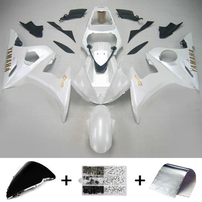 Injektionsverkaufskit Karosserie Kunststoff ABS fit für Yamaha 2003-2004 YZF 600 R6 & 2006-2009 YZF R6S #126