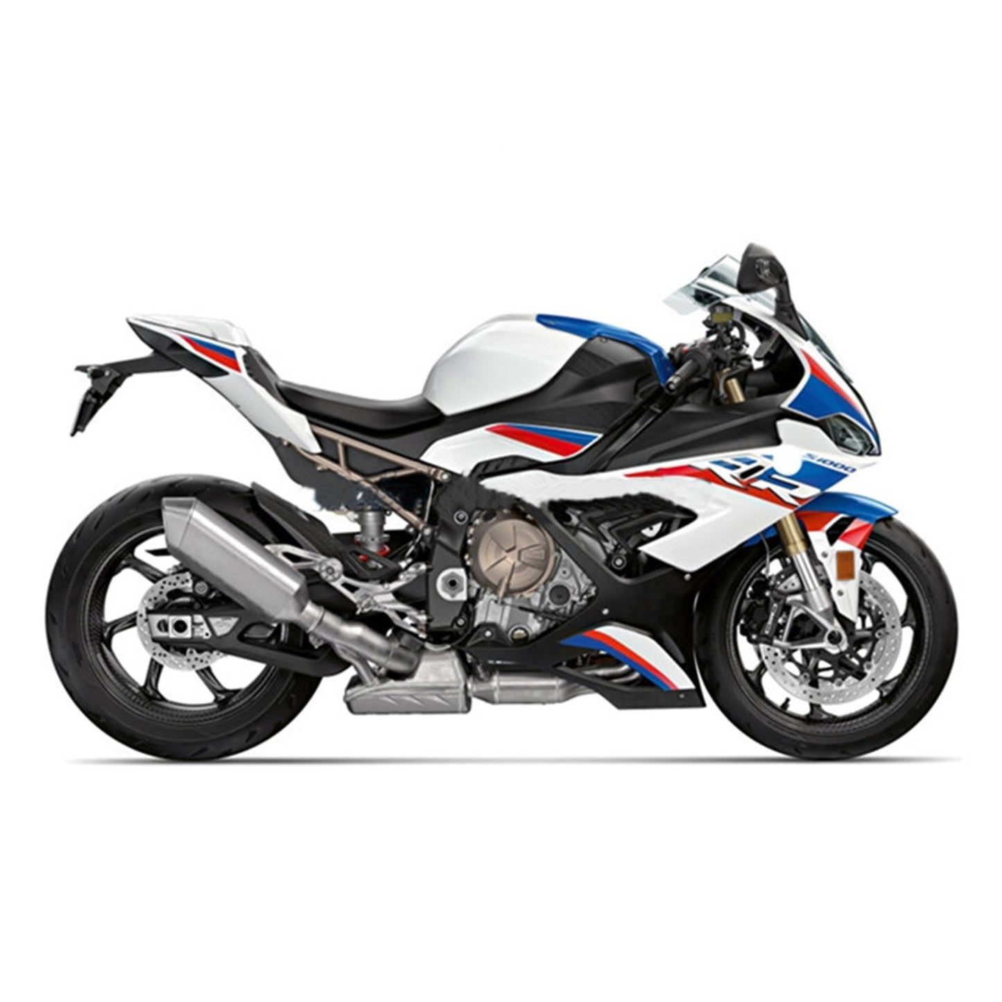 AMOTOPART 2019-2022 BMW S1000RR/M1000RR Blue White Racing Abzugskit