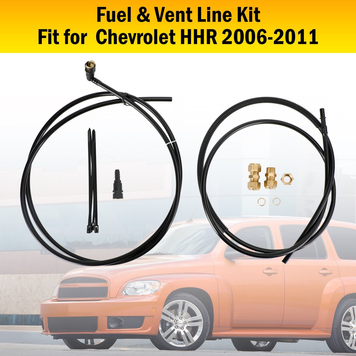 Chevrolet HHR 2006-2011 Kit de réparation de conduite de carburant et de ventilation en nylon Fl-FG0974