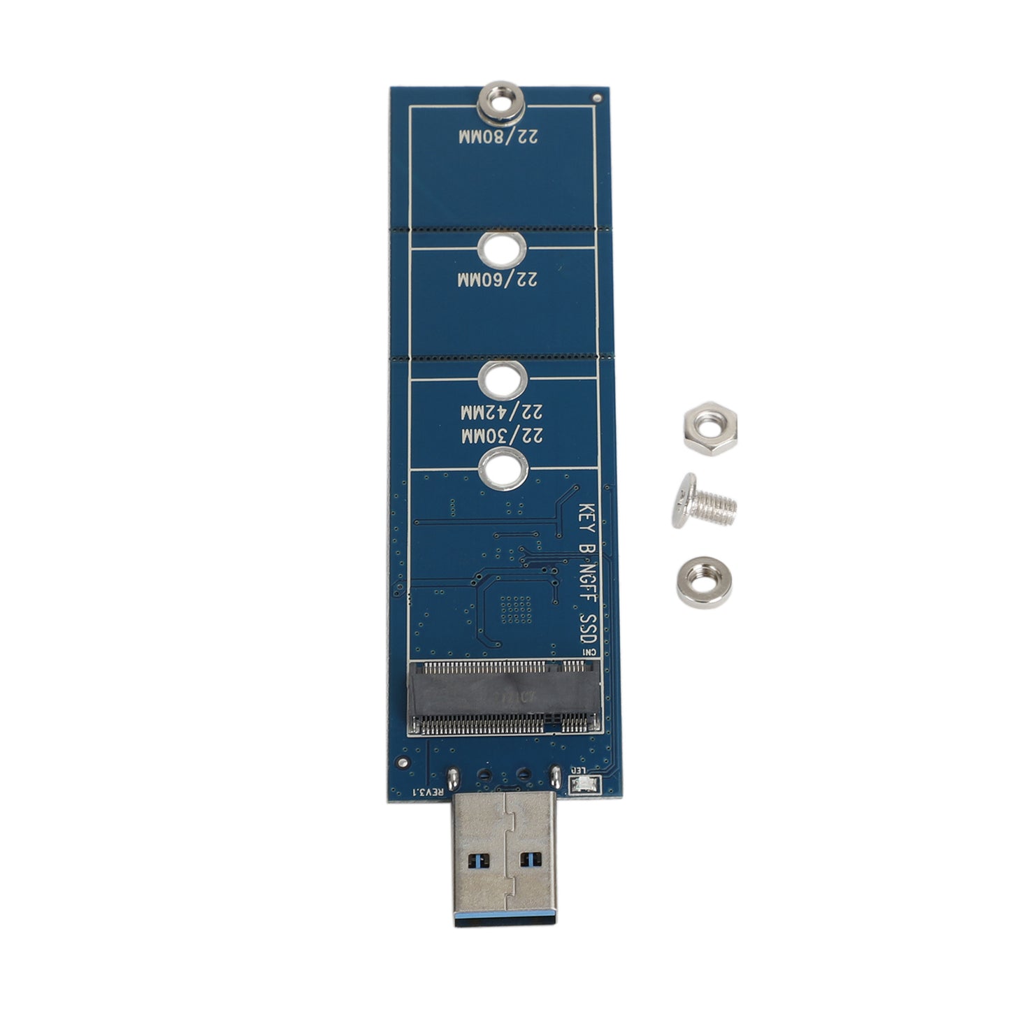 Adaptateur M.2 vers USB Clé B Adaptateur SSD M.2 Protocole SATA pour 2230 2242 2260 2280