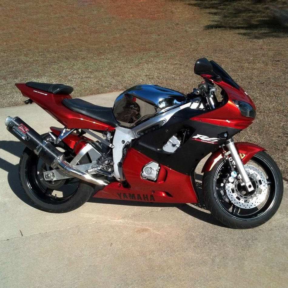 Amotopart Yamaha 1998-2002 YZF 600 R6 Kit Carénage Orange Noir