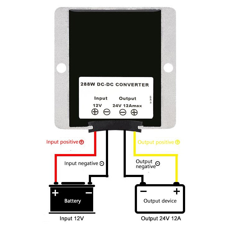 DC-Konverter-Regler 12 V Bis 24 V 288 W Stromversorane Step-up-up-modul Wasserdicht