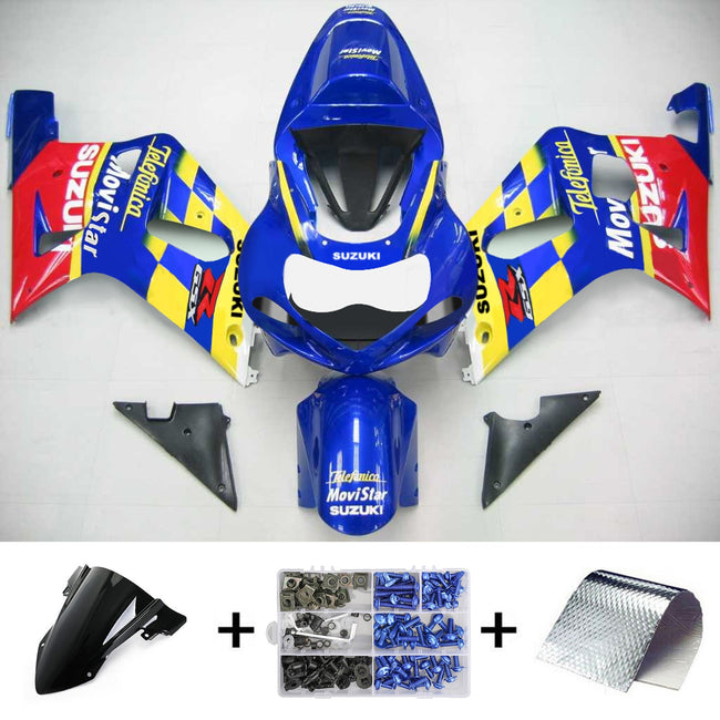 Amotopart Suzuki GSXR750 2001-2003 Verkleidungskit Karosserie Plastik