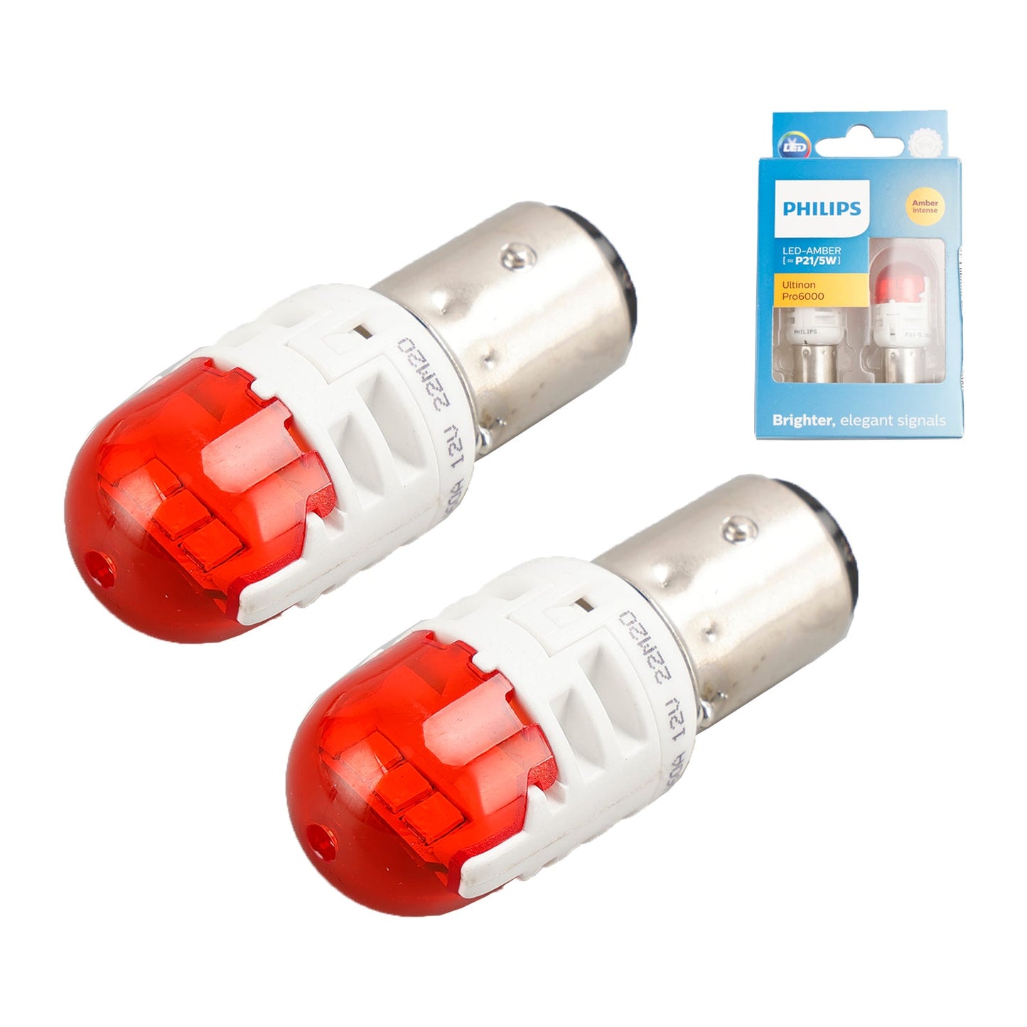 Für Philips 11499AU60X2 Ultinon Pro6000 LED-AMBER P21/5W intensiver AMBER 80/16lm