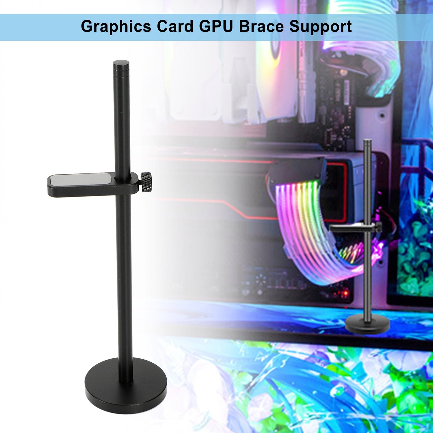 7.67 "Carte graphique GPU Brace Support Carte graphique Support de support d'affaissement Support GPU