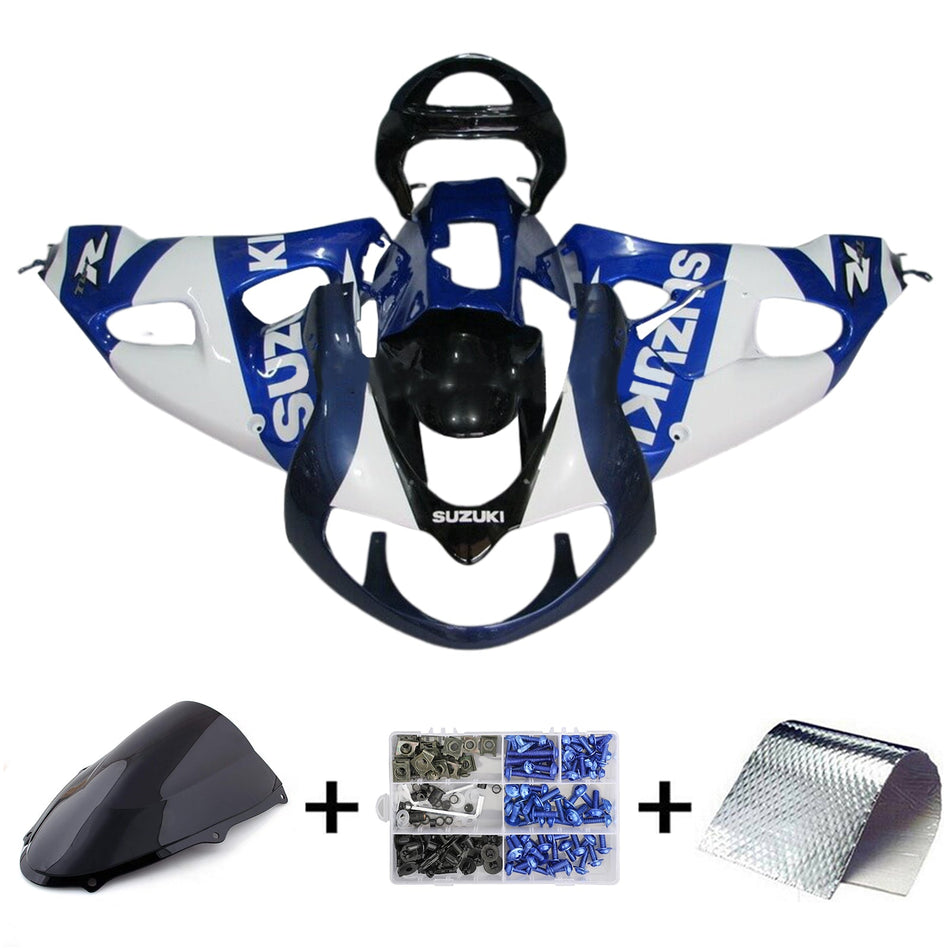 1998–2003 Suzuki TL1000R Einspritzverkleidungs-Set, Karosserie, Kunststoff, ABS Blau und weiss