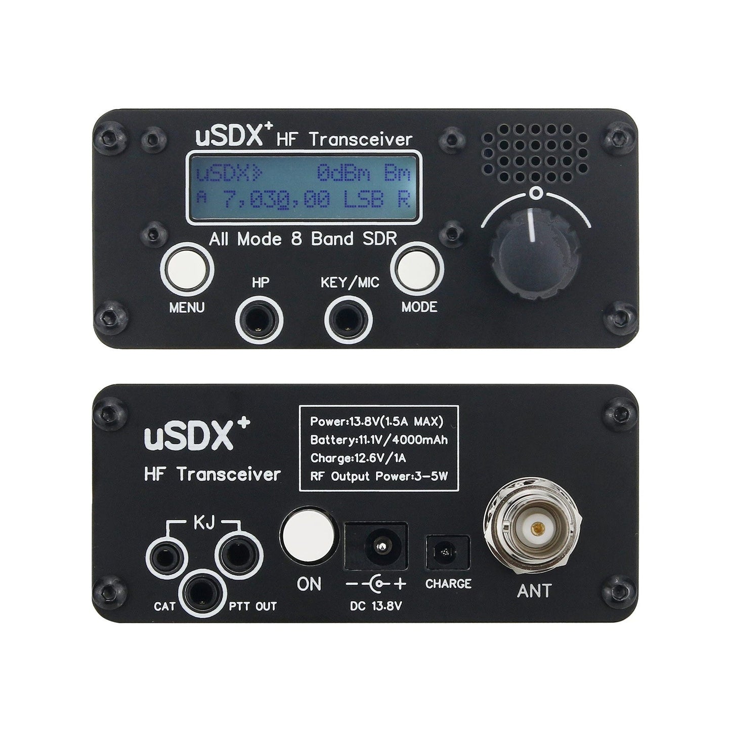 USDR USDX+ Plus V2 8 Band SDR Vollmodus HF HAM Radio SSB QRP Transceiver Upgrade Generic