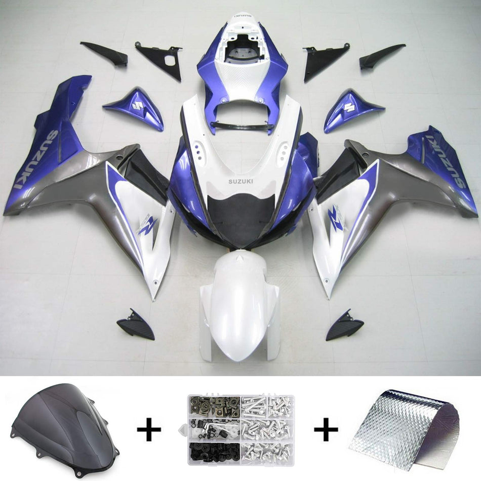 Amotopart Suzuki GSXR 600/750 2011-2022 K11 kit carénage carrosserie plastique ventre