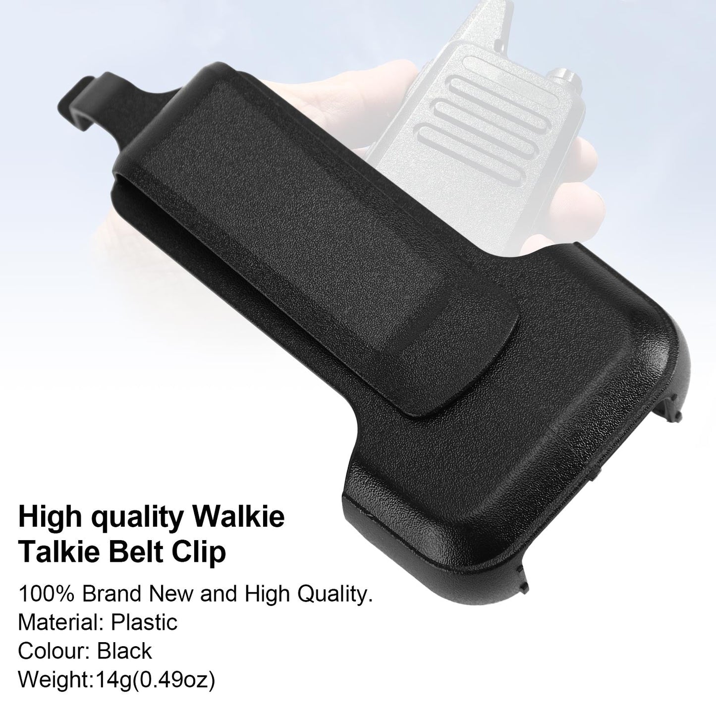 1x/5x ZS-B1 clip de poche arrière Clip de ceinture adapté pour KD C1/C2 RT22 RT622 talkie-walkie