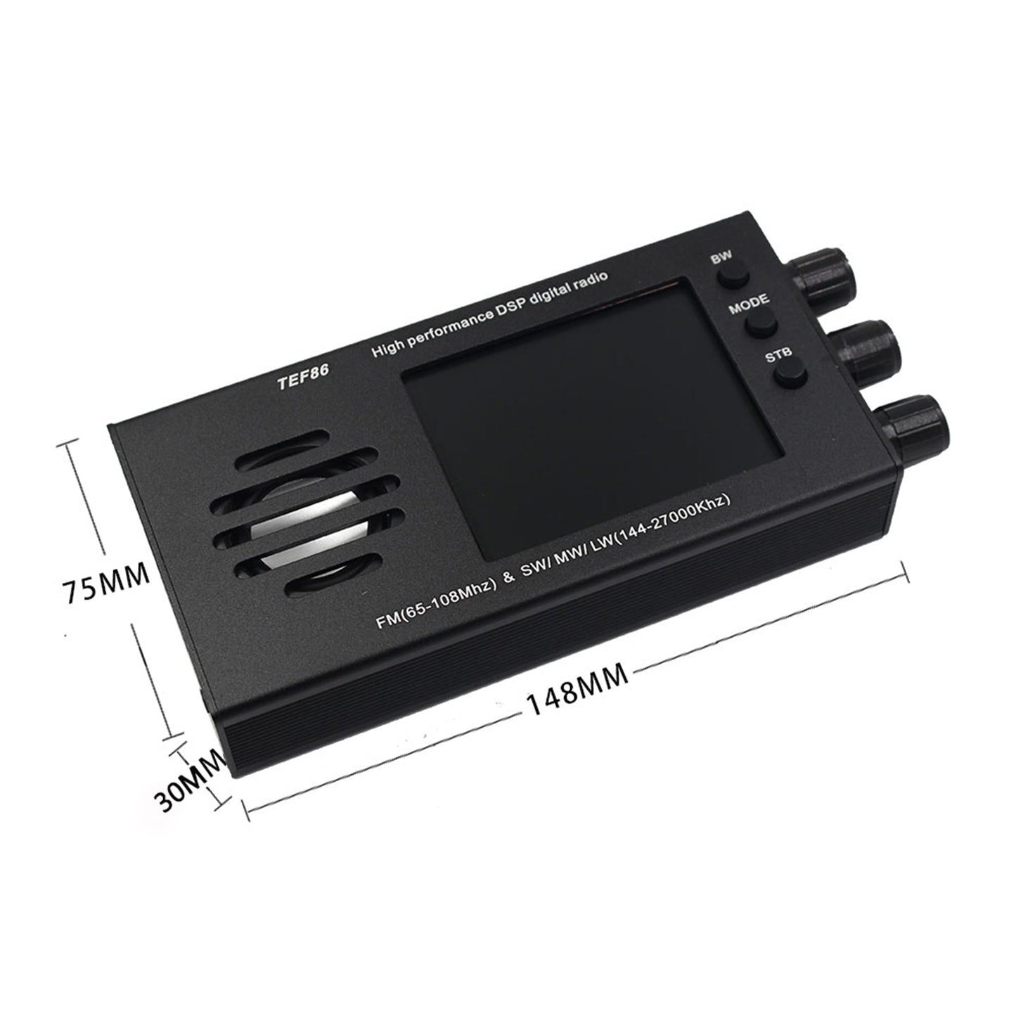 3,2-Zoll-LCD-Display EF6686 Hochleistungs-DSP-Digitalradio 144-27000 kHz SW/MW/LW