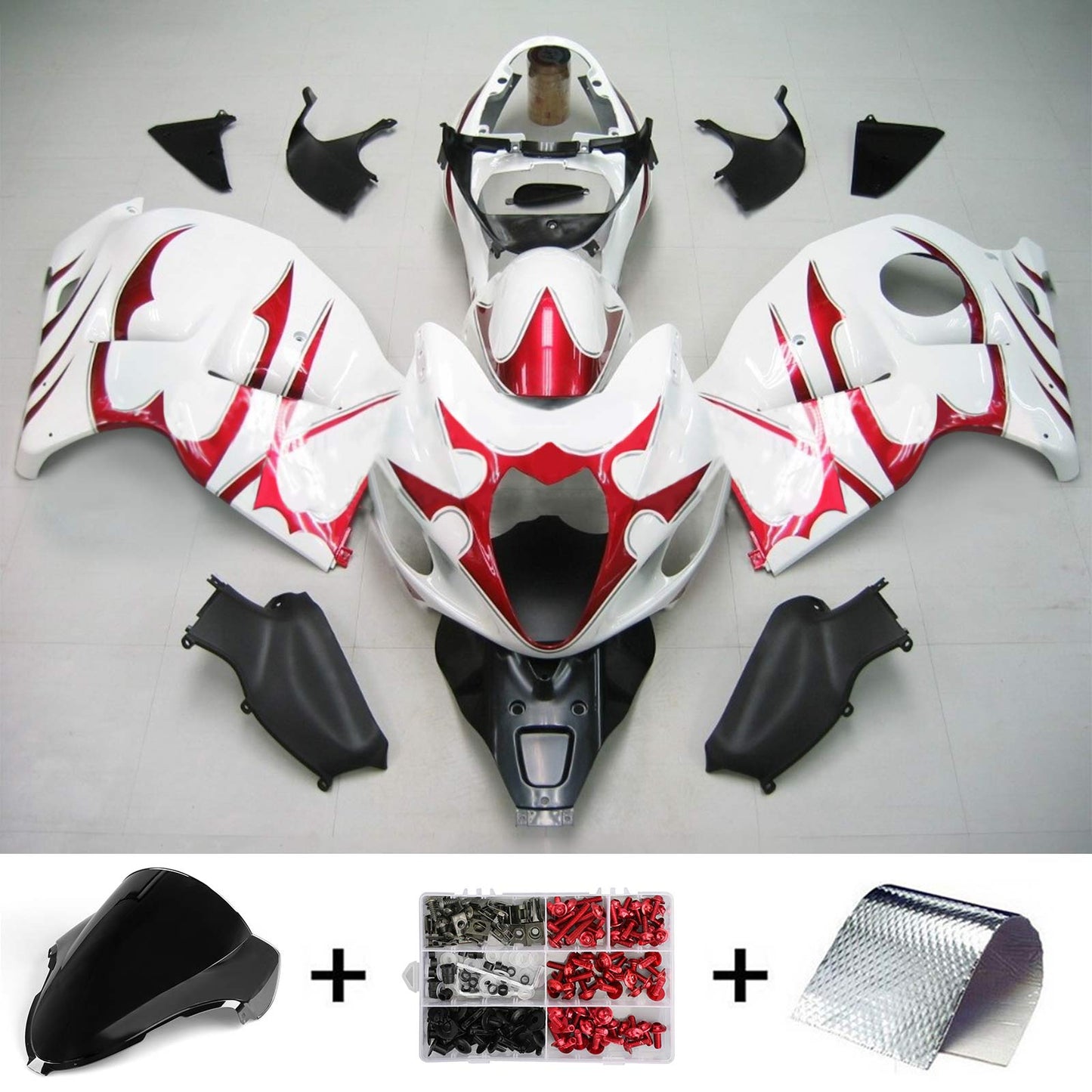 Amotopart Suzuki Hayabusa GSXR1300 1999-2007 Verkleidungskit Karosserie Plastik