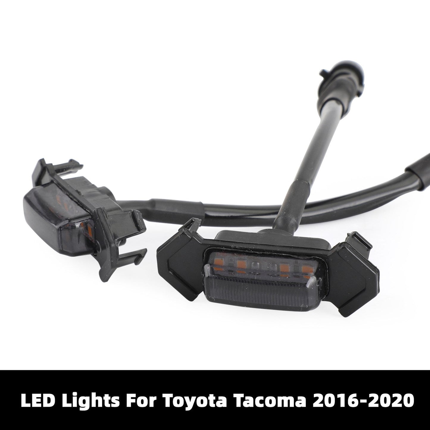 4pcs/Set LED-Leuchten Anpassungsanpassung vorderer Stoßstange Kühlergrill Tacoma 2016-2020 PT228-35170 Rauch Generikum