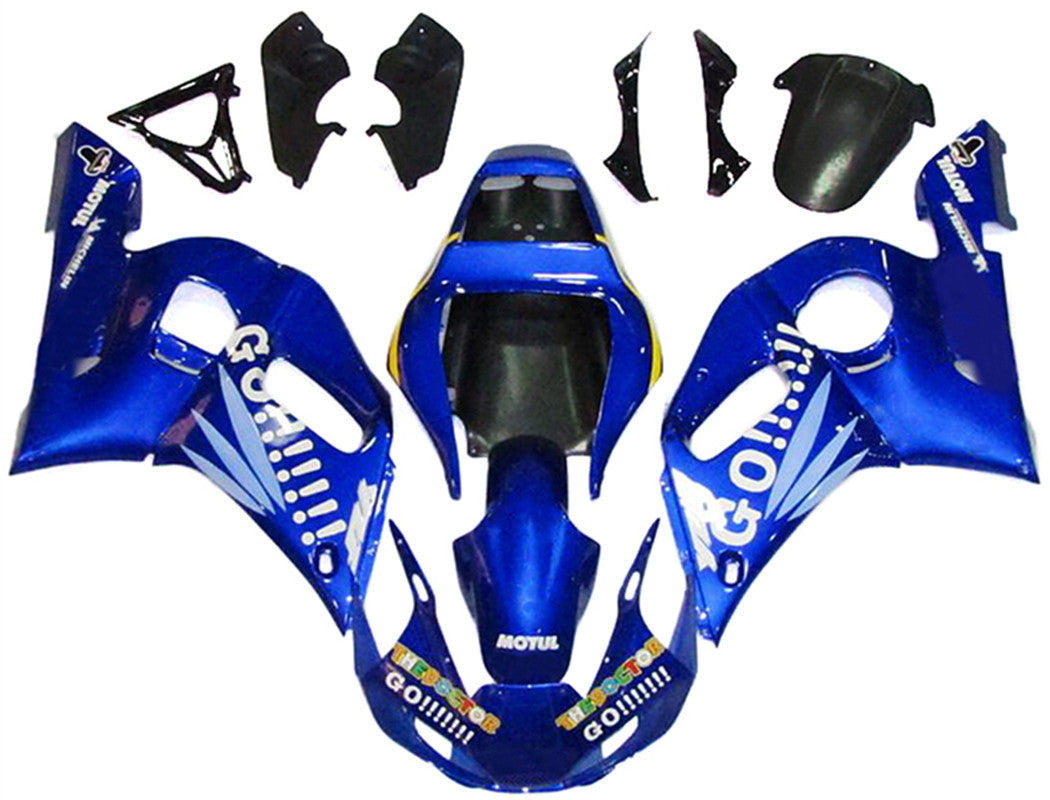 Amotopart Verkleidungsset für Yamaha YZF 600 R6 1998–2002, Karosserie, Kunststoff, ABS