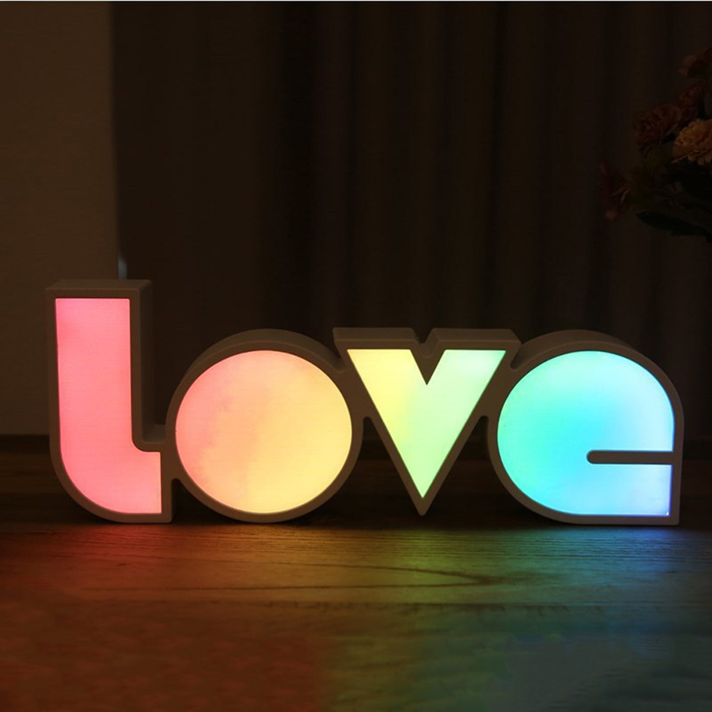 LED Rainbow Neon Zeichen leichte 3d Liebe Nacht Nacht Licht Hochzeitsfeier Dekoration