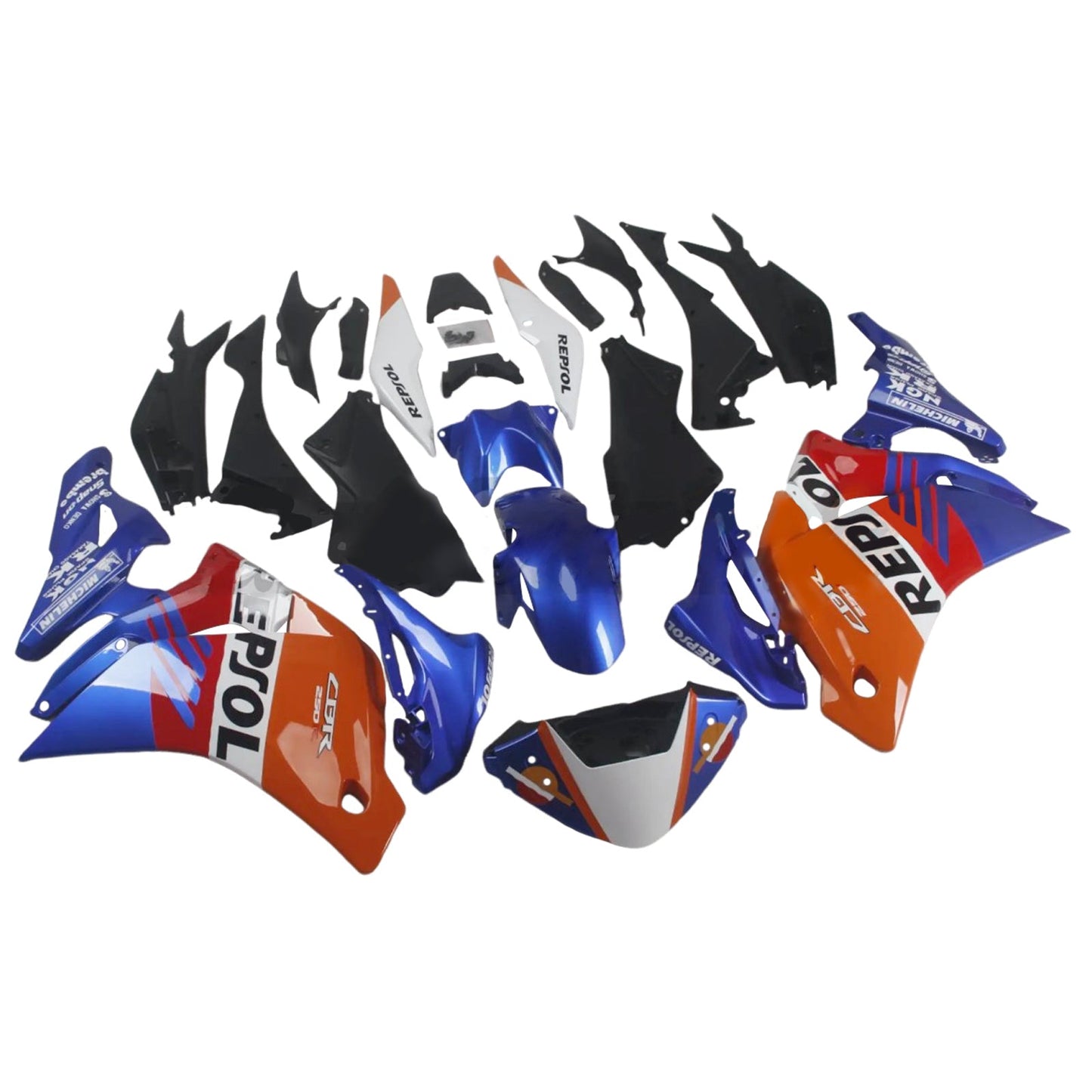 2011–2015 Honda CBR250R Einspritz-Verkleidungsset, Karosserie, Kunststoff, ABS