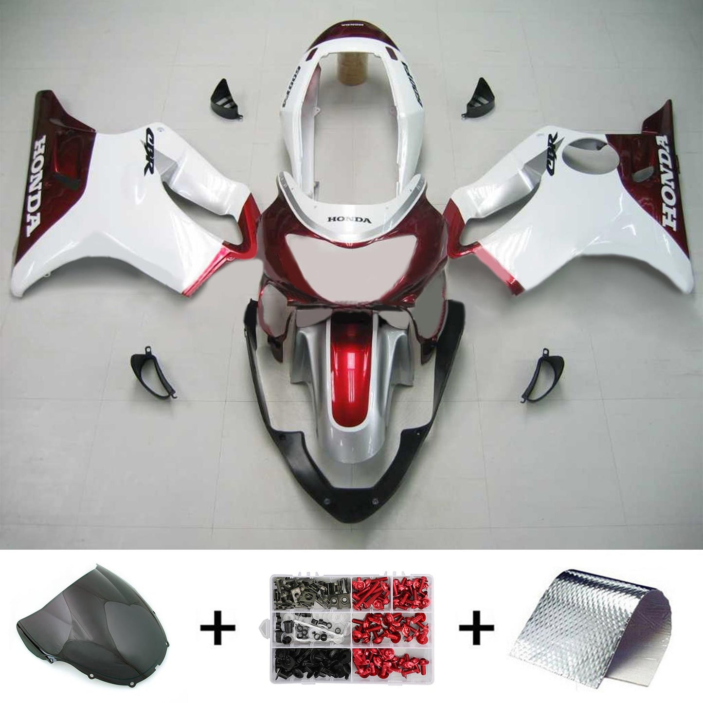 Amotopart Honda CBR600F4 1999-2000 Verkleidungssatz Karosserie Kunststoff ABS