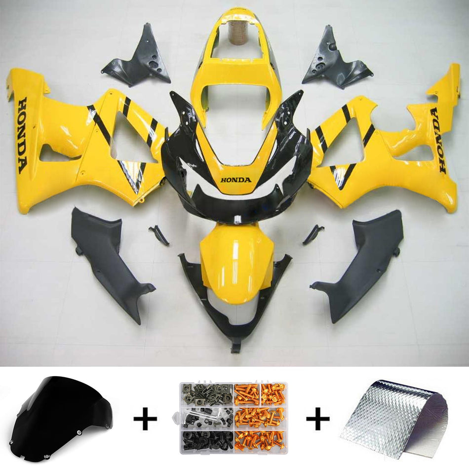 Amotopart Honda CBR929RR 2000-2001 Kit de carénage Corps Plastique ABS