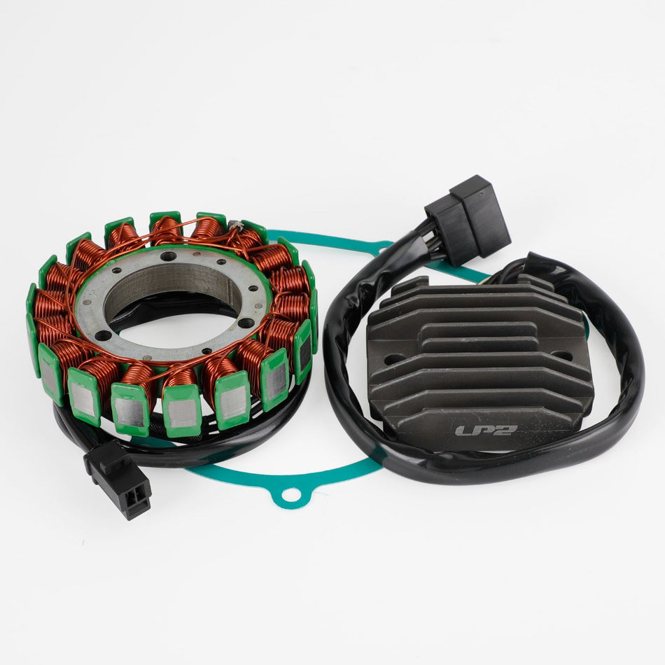 Magneto-Stator+Spannungsrichter+Dichtung für Kawasaki Ninja ZX6R ZX-6R 1998-1999 FedEx Express Generikum