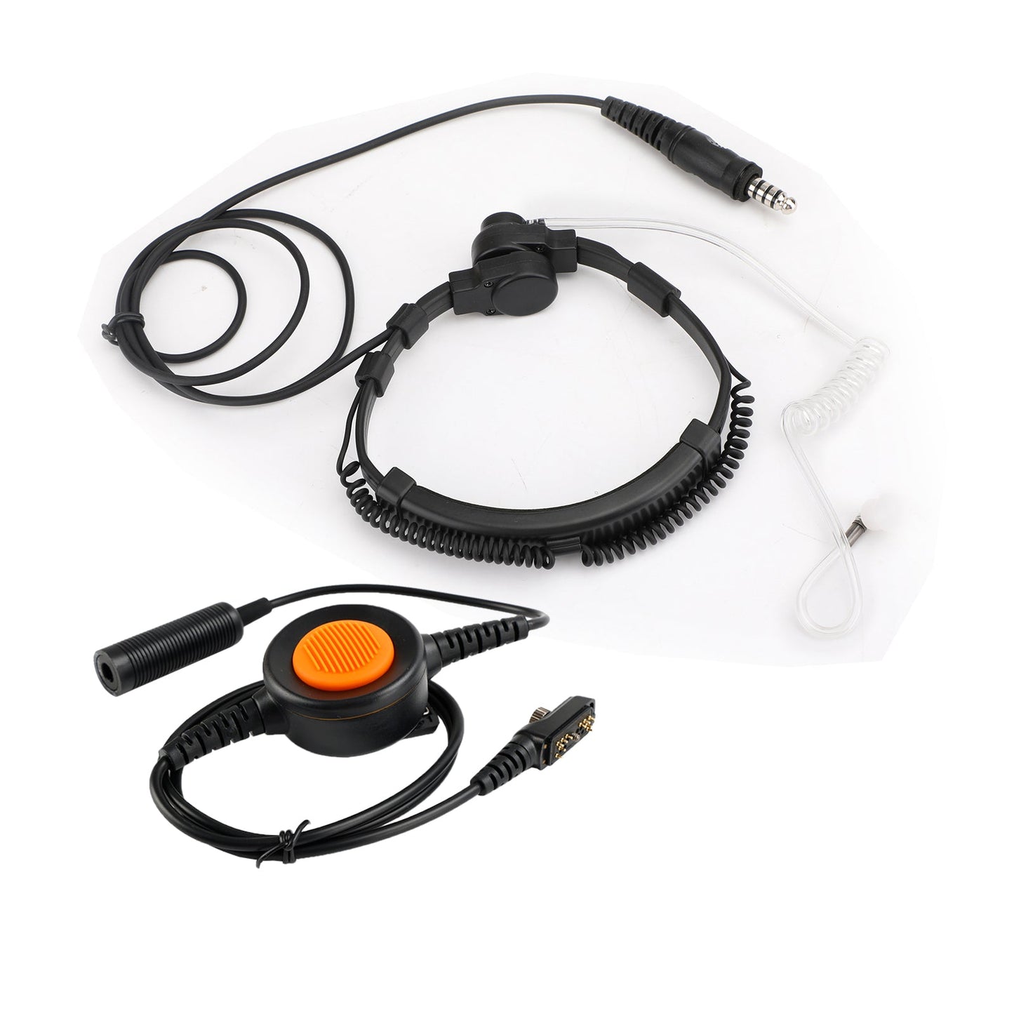 7,1 mm Big Plug Tactical Throat Headset 6-Pin U94 PTT für Hytera PD780/700G/580