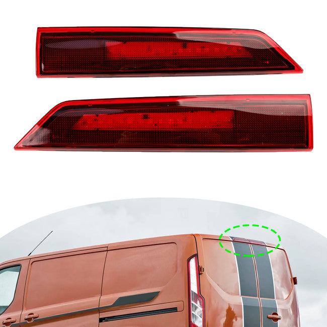 2x hochwertiges 3. LED-Bremslicht hinten für Ford Transit Tourneo Custom Barn Door