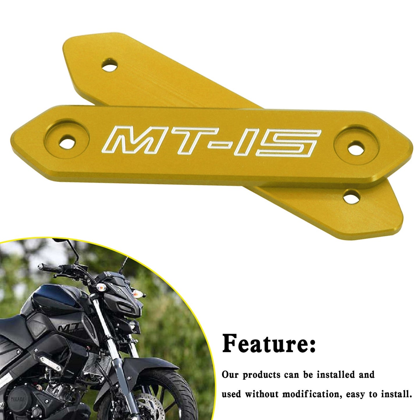 Aluminiumlegierung Accessoires Körperschutz für Yamaha MT 15 MT-15 MT15 2018-2020 Generic