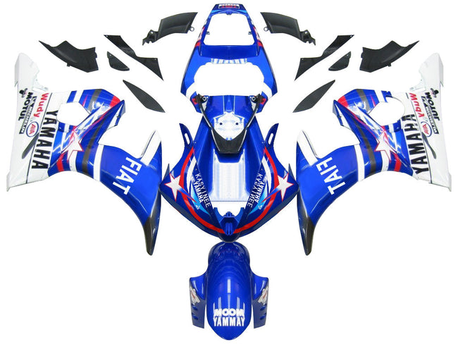 Amotopart 2005 Yamaha R6 Verkleidung Multi Blue Color Kit