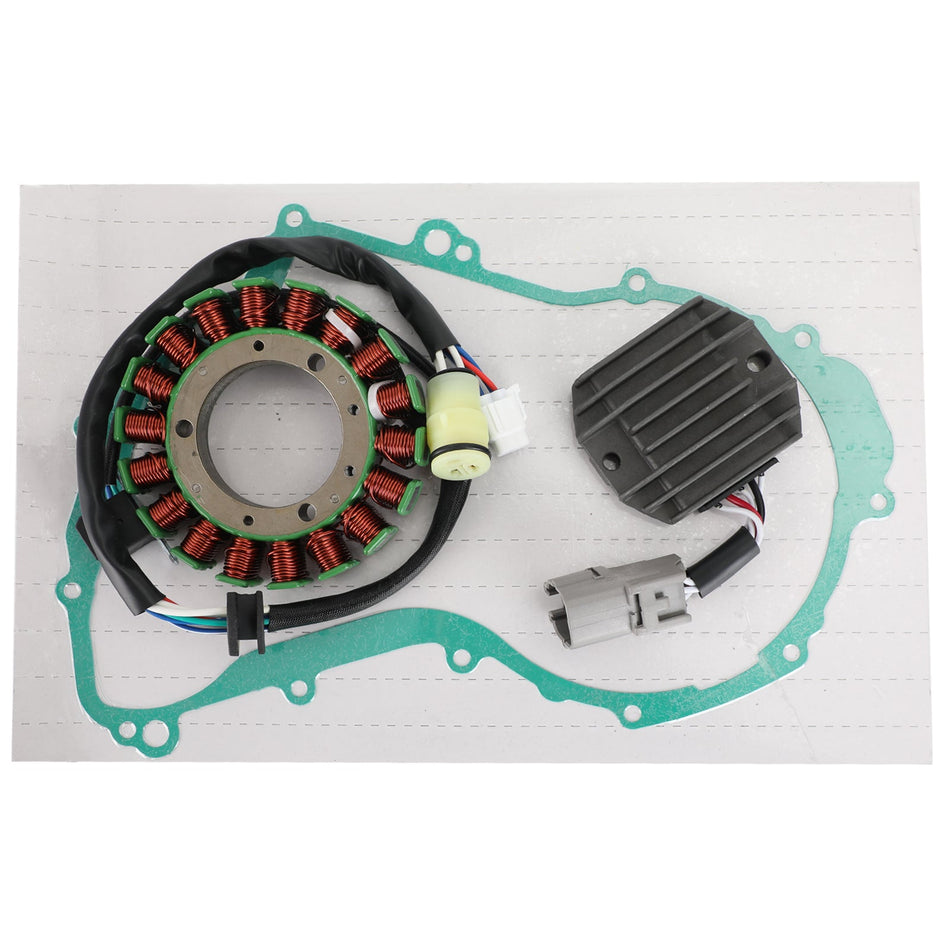 Magneto-Stator+Spannungsgleichrichter+Dichtung für Yamaha Wolverine 350 YFM350FX 02-05 FedEx Express Generikum
