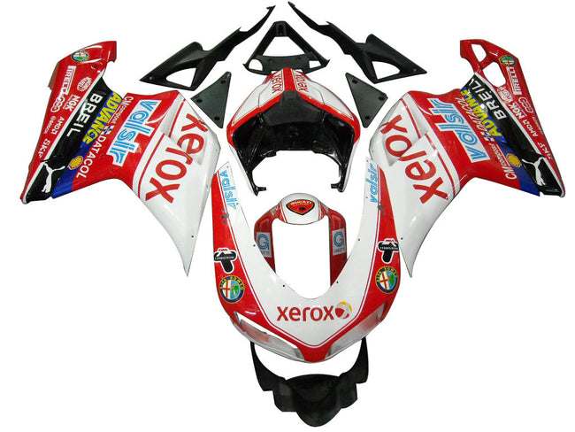 Amotopart-Verkleidungen für 2007-2012 Ducati 1098 1198 848 Red Xerox Racing Generic