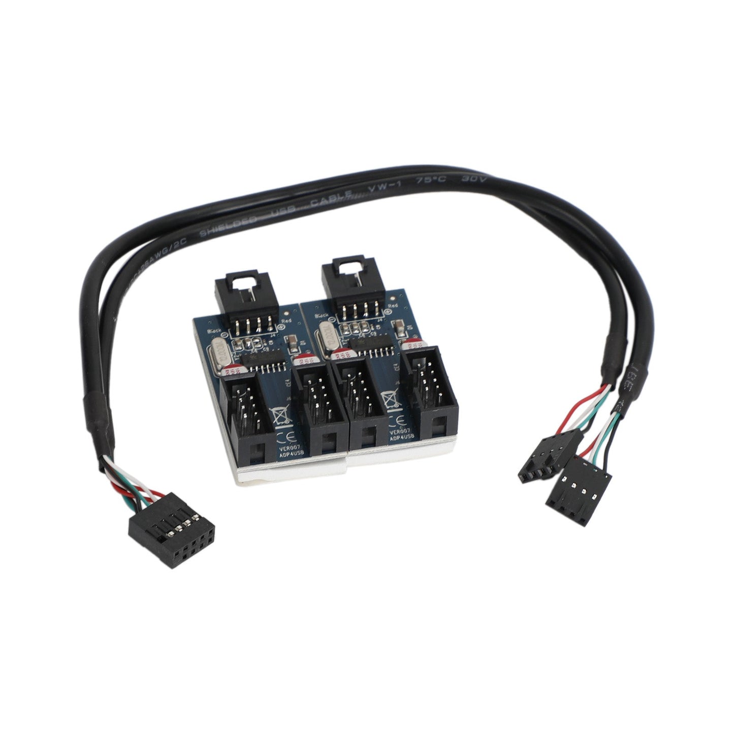 9 Pin USB Header Stecker 1 bis 4 Buchse Motherboard Extension Connector Extender
