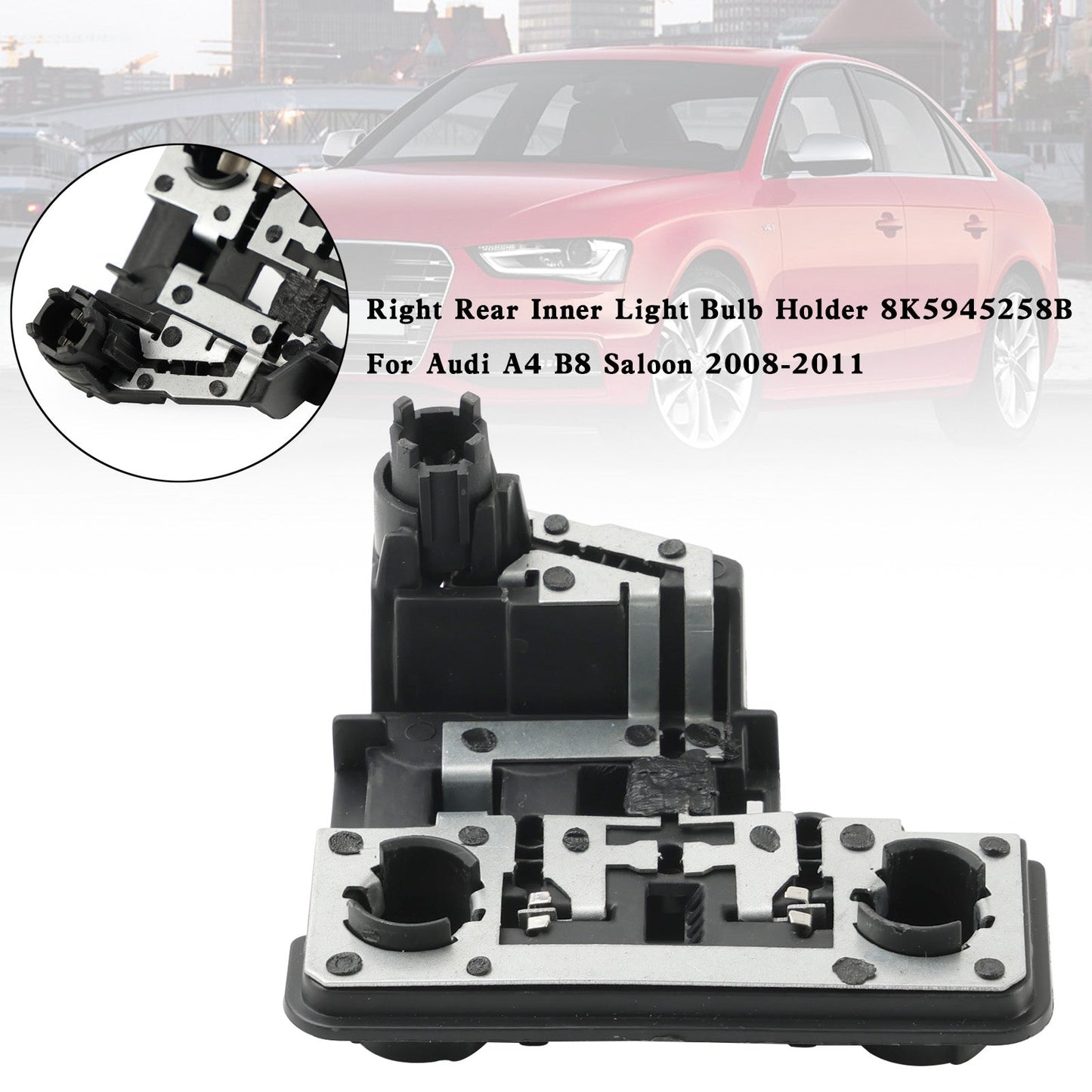 Audi A4 B8 Limousine 2008–2011, Lampenfassung für Innenbeleuchtung hinten rechts 8K5945258B