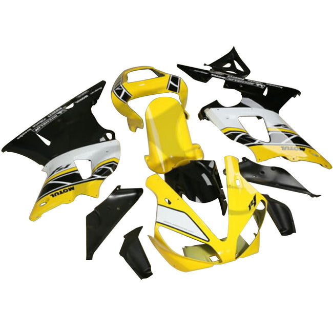 Amotopart 2000 2001 Yamaha YZF R1 Yellow & Black Abzugskit