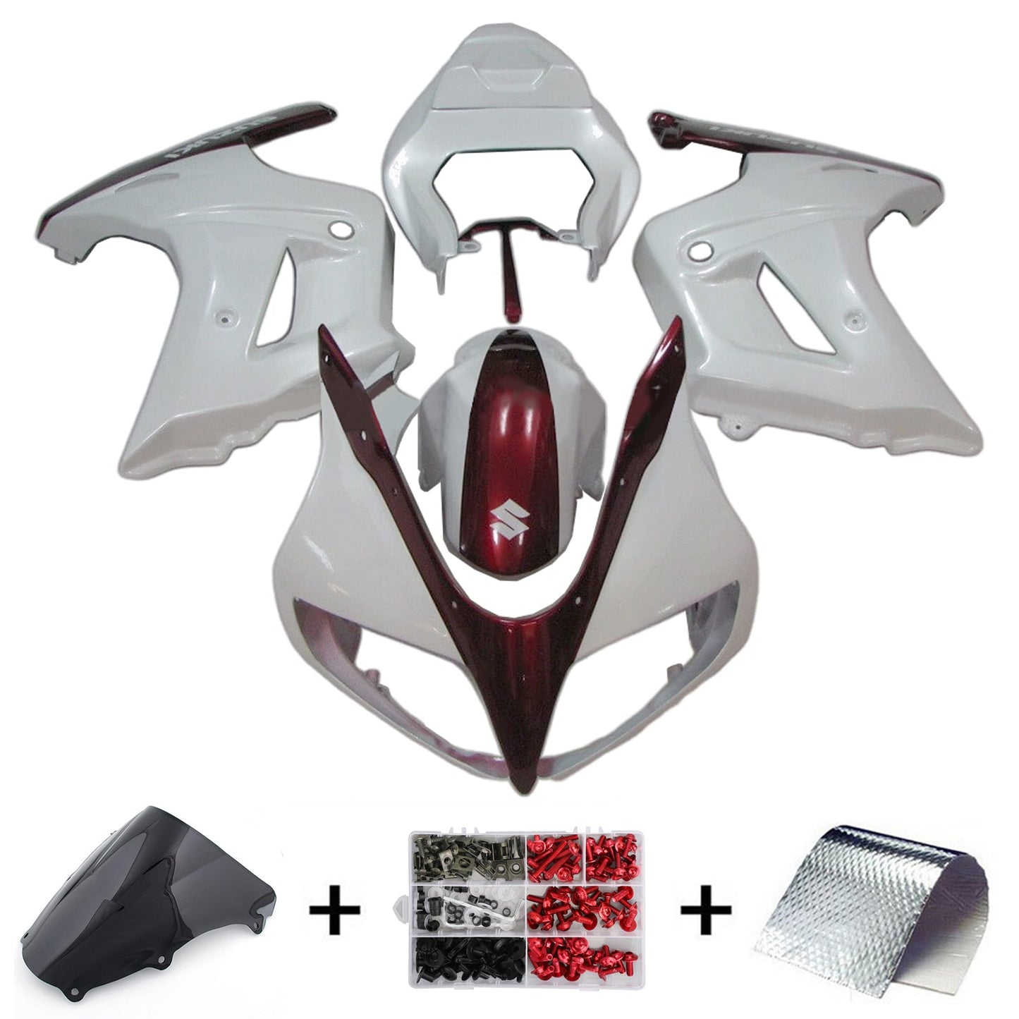 2003–2013 Suzuki SV650 Einspritzverkleidungs-Set, Karosserie, Kunststoff, ABS