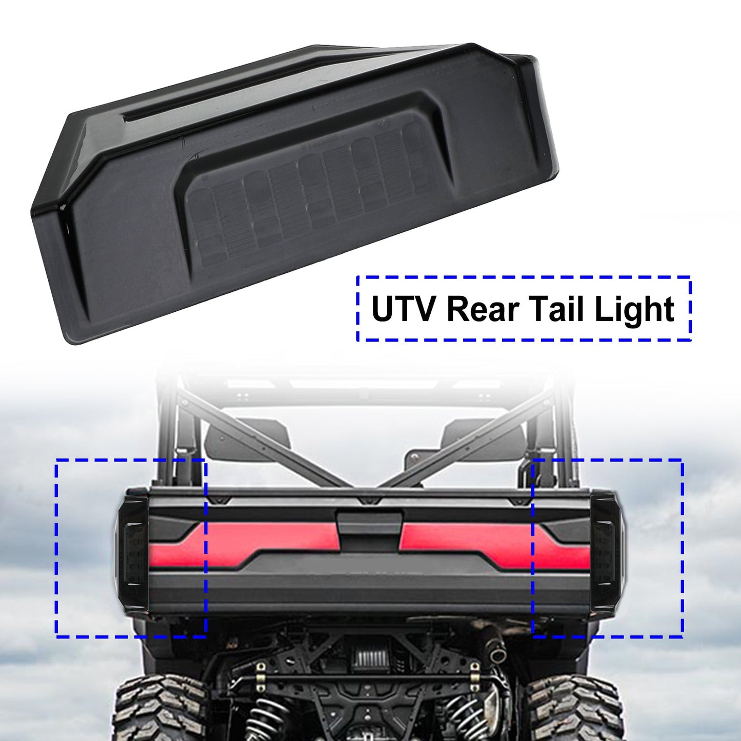 2412774 Feu arrière UTV pour Polaris Ranger Crew 570 XP 900 General 2013-2020 générique