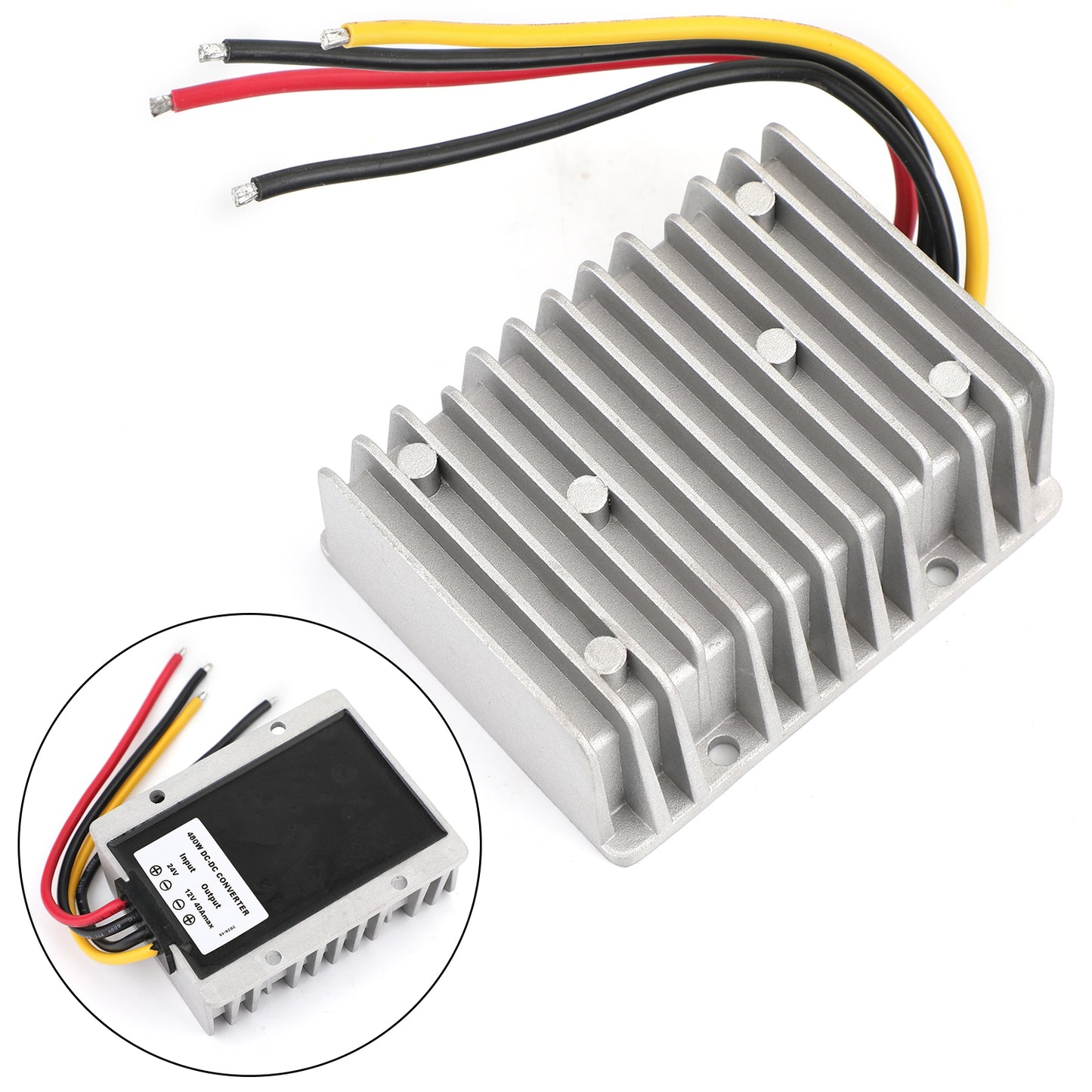 Module de régulateur de tension convertisseur de tension DC/DC abaisseur 24V à 12V 40A