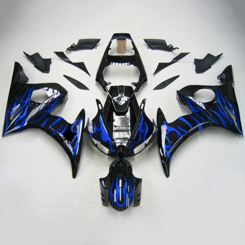 Injektionsverkaufskit Karosserie Kunststoff ABS fit für Yamaha 2003-2004 YZF 600 R6 & 2006-2009 YZF R6S #158