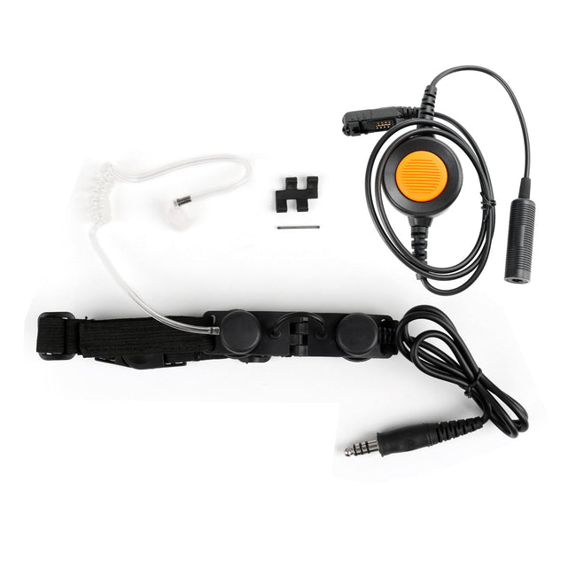 Z-Tactical Kehlkopfmikrofon, verstellbares Headset, 6-polig, U94 PTT für E8600/8608/8268