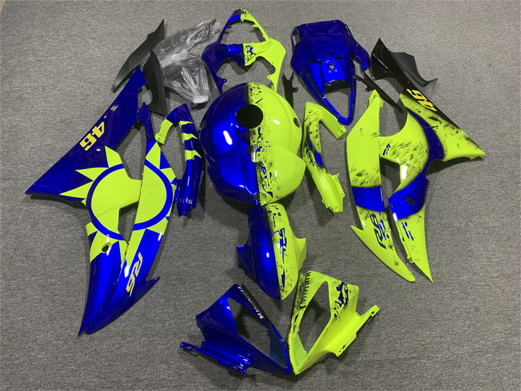 Amotopart Verkleidungsset für Yamaha YZF 600 R6 2008–2016, Karosserie, Kunststoff, ABS