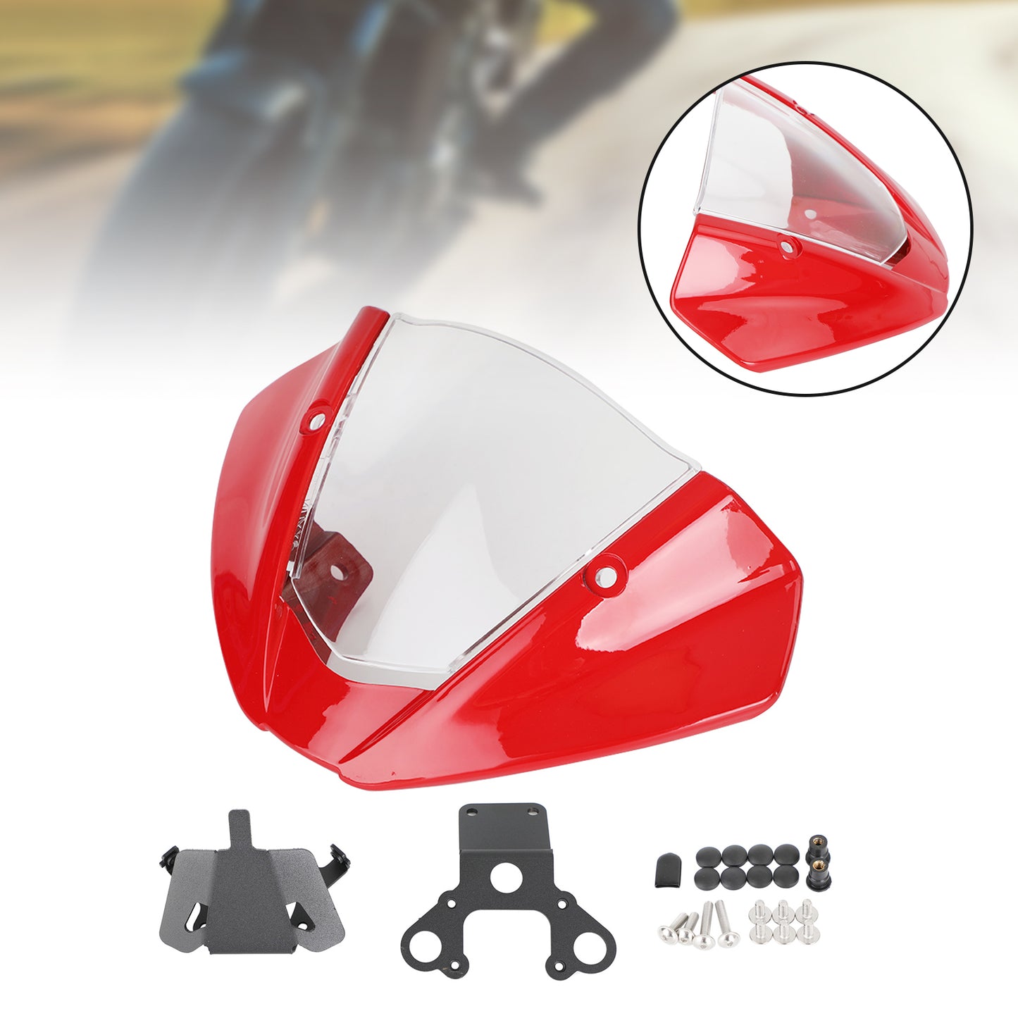 Windschild Windschutzscheibe für DUCATI Monster 937 950 2021-2022 Kohlenstoff