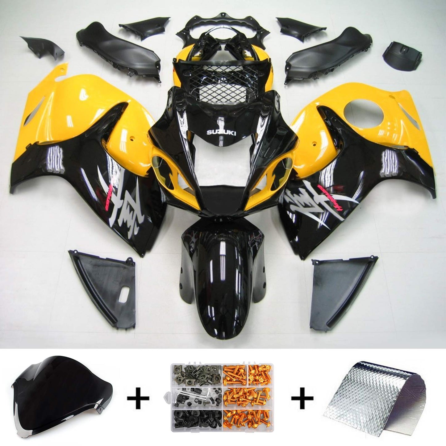 Amotopart Suzuki Hayabusa GSXR1300 2008-2020 Verkleidungskit Karosserie Plastik