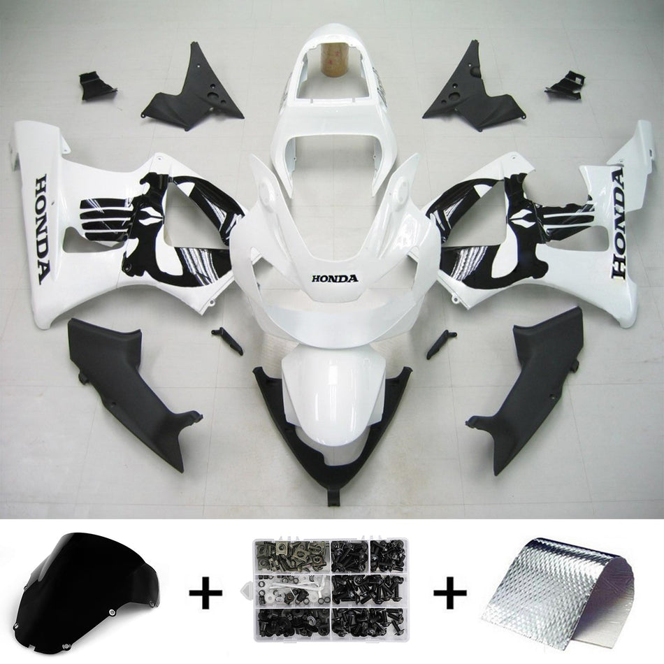 Amotopart Honda CBR929RR 2000-2001 Kit de carénage Corps Plastique ABS