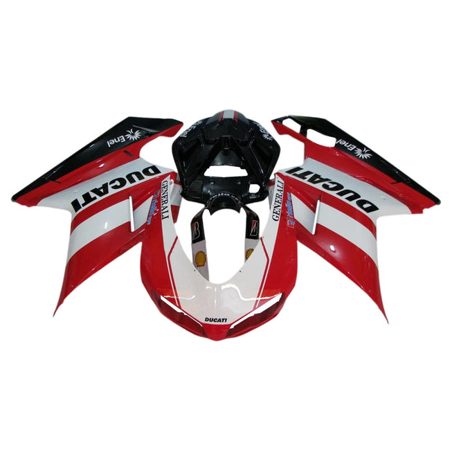 Amotopart Verkleidungsset für Ducati 1098 1198 848 2007–2011, Karosserie, ABS