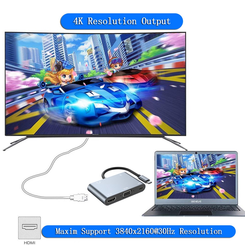 USB C PD HUB Dock Bracket Design Extension 5 6 12-en-1 HD pour Mac PC