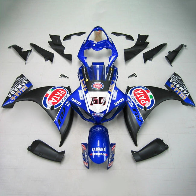 Amotopart Yamaha 2012-2014 YZF 1000 R1 Schwarzblau Abzugskit