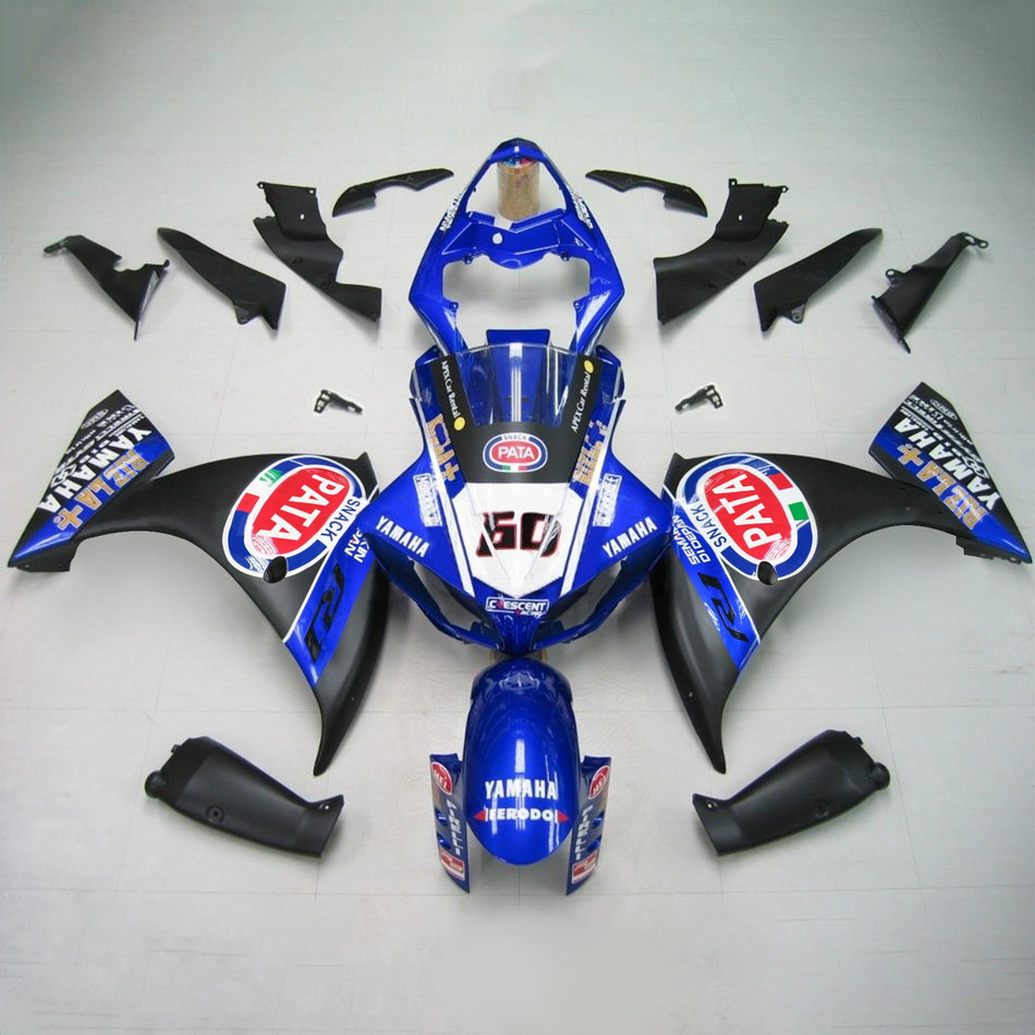 Amotopart Yamaha 2012-2014 YZF 1000 R1 Kit Déclencheur Noir Bleu