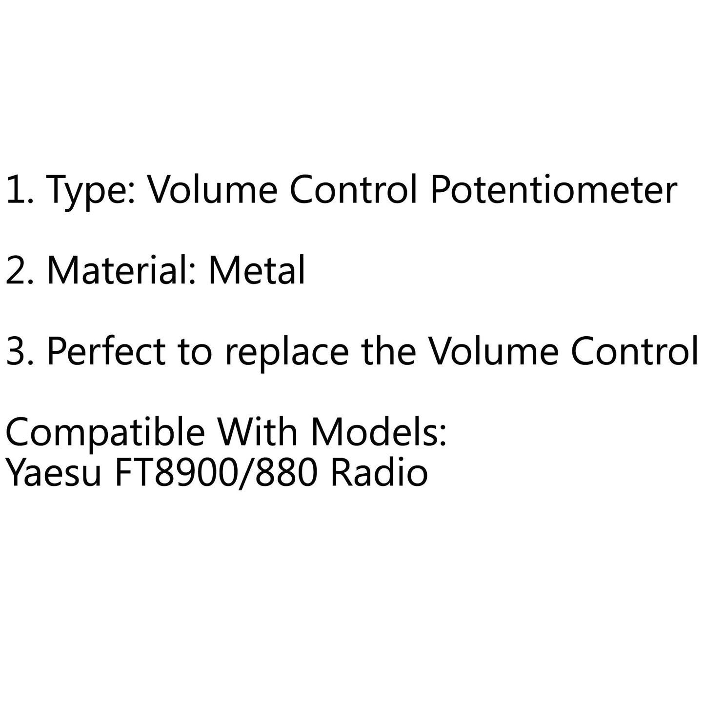 Potentiomètre de contrôle du Volume 1 pièces 8Pin pour Radio Yaesu FT8900/880