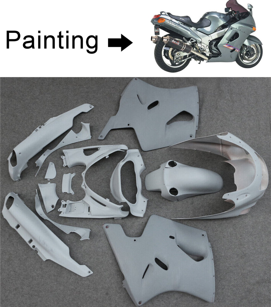 Amotopart Kawasaki Zzr1100 1993-2003 Verkleidungskit Karosserie Kunststoff Kunststoff